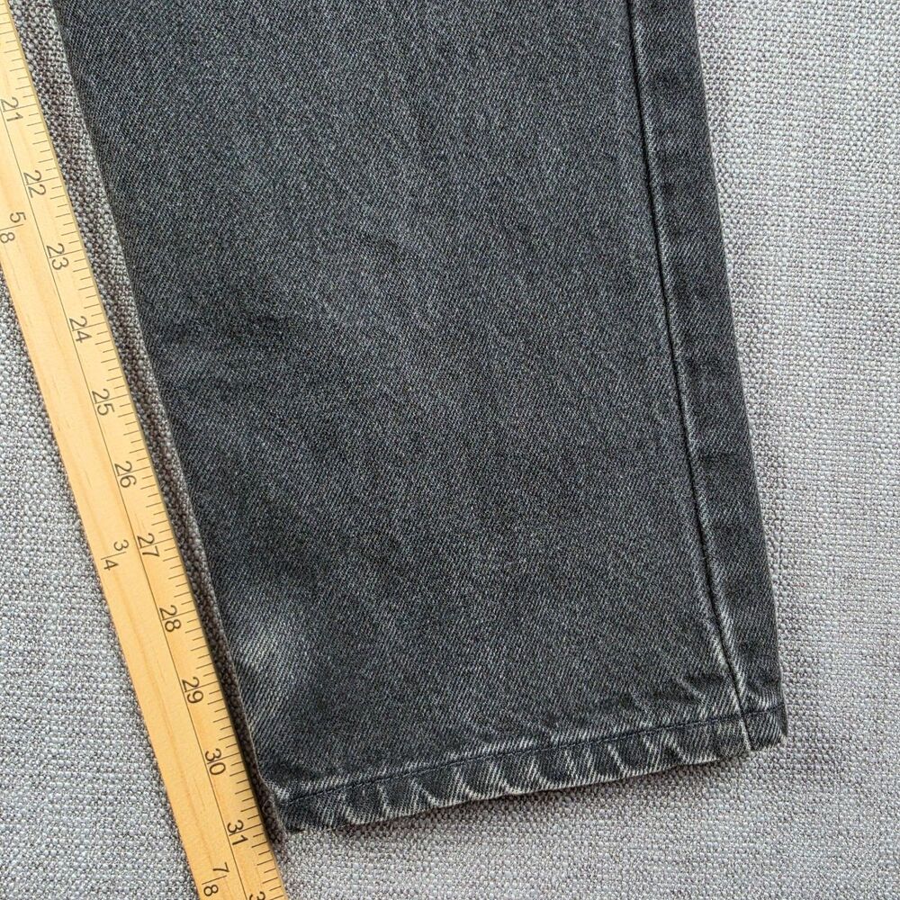 Vintage Levis 550 Orange Tab Black Jeans Mens 34x32 Made in USA Relaxed Tapered - Picture 7 of 15